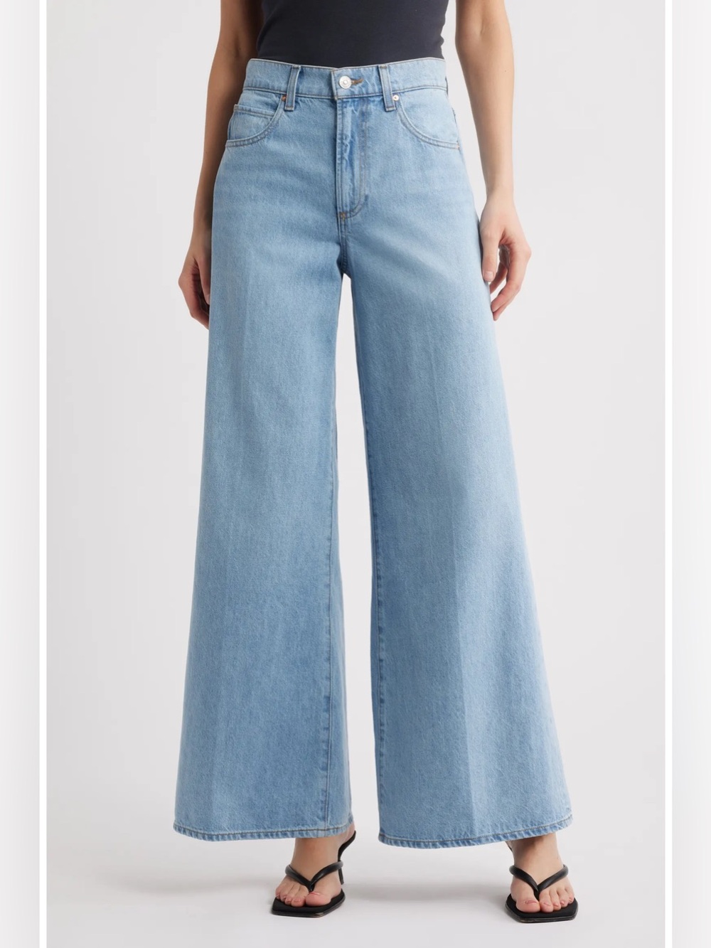 Paige Cameron High Rise Wide Leg Jeans